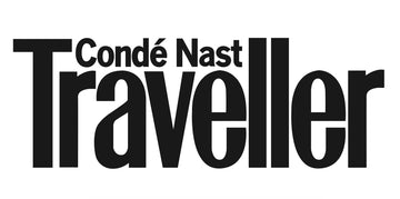 Logo of Condé Nast Traveller on a white background