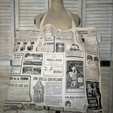 Jumbo French Adverts Tote Bag