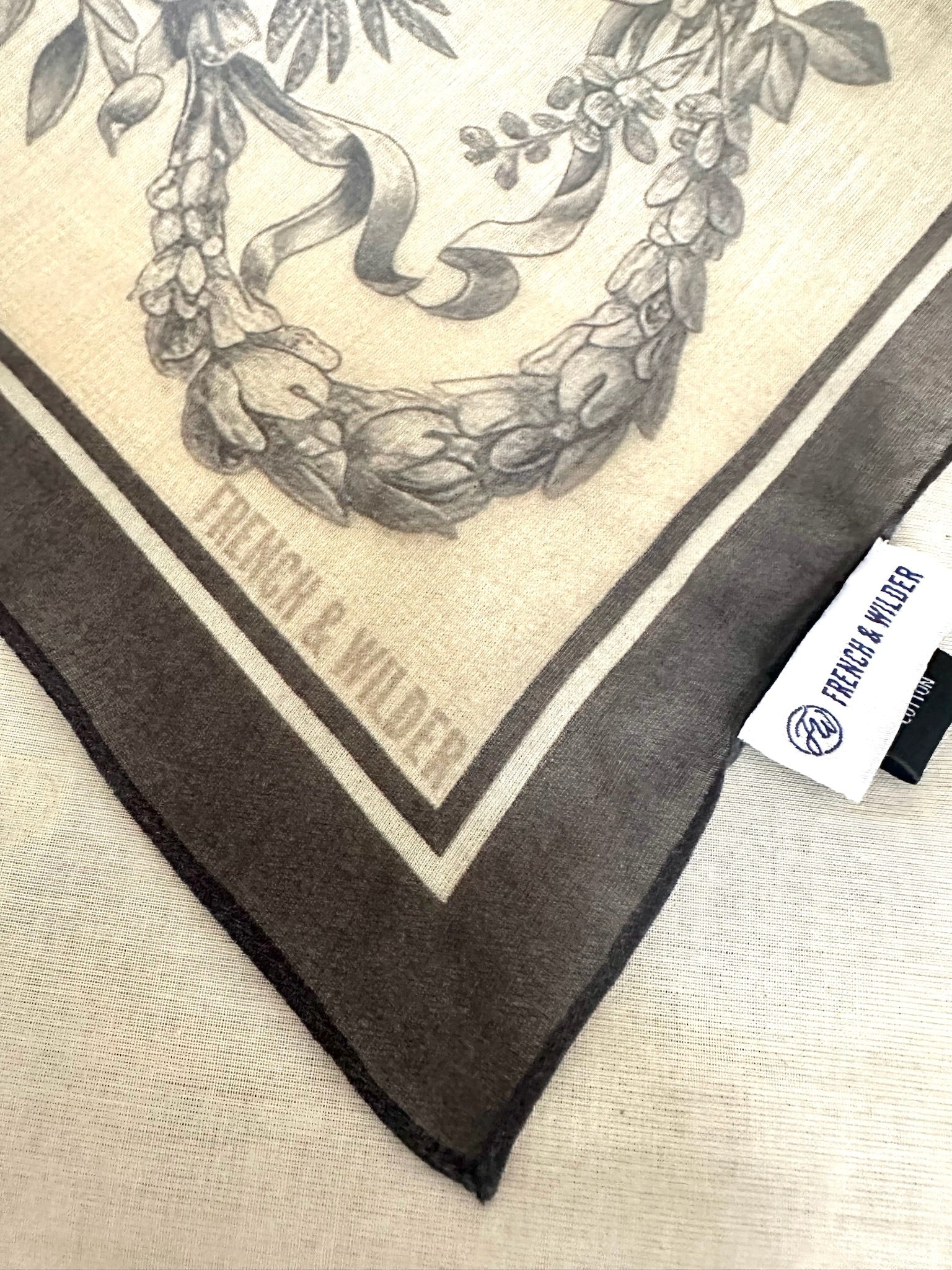 Swag design scarf - Blue – French & Wilder