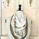 Swag design scarf - Mocha