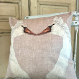 Love Swans Velvet Cushion