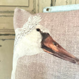 Love Swans Velvet Cushion