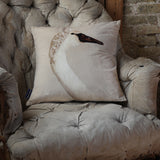 Swan Velvet Cushion